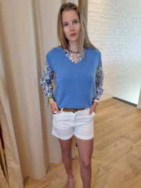 truitje zonder mouwen azuurblauw