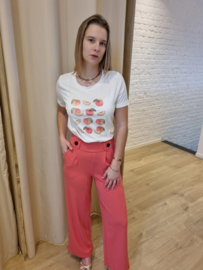T-shirt perzikjes JDY