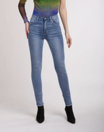 Toxik hoge taille jeansblauw L185-J63