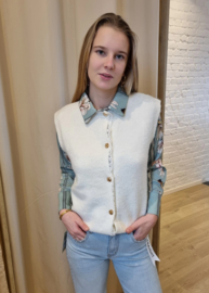 debardeur met kant ecru