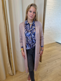 fijne lange cardigan JDY rose melée