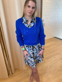 jurk met blauwe accenten JDY