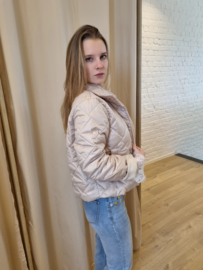 donsjasje lange mouw snoeproze - lichtroze - lichtblauw - beige - wit - munt - geel