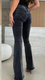 EB middelhoge taille bootcut grijs 098