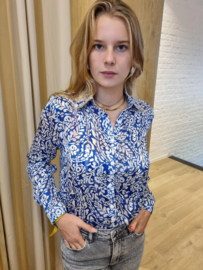 hemdje met blauwe grafische print