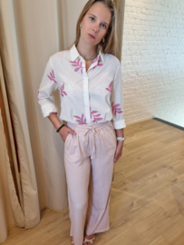 JDYSAY HW LINEN WIDE PANT WVN NOOS roze