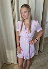 roze lurex jurkje