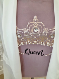 T-shirt queen mauve