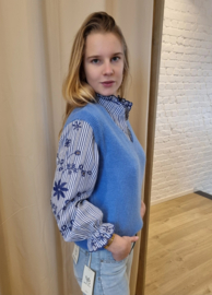 truitje zonder mouwen azuurblauw