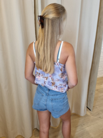 shortje met dunne siersteentjes