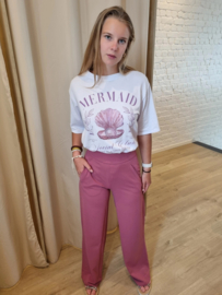 relaxed fit broek stretch JDY licht fuchsia
