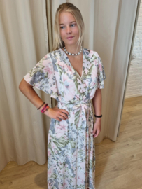 maxi-jurk roze tint