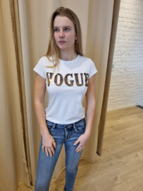 T-shirt Vogue wit