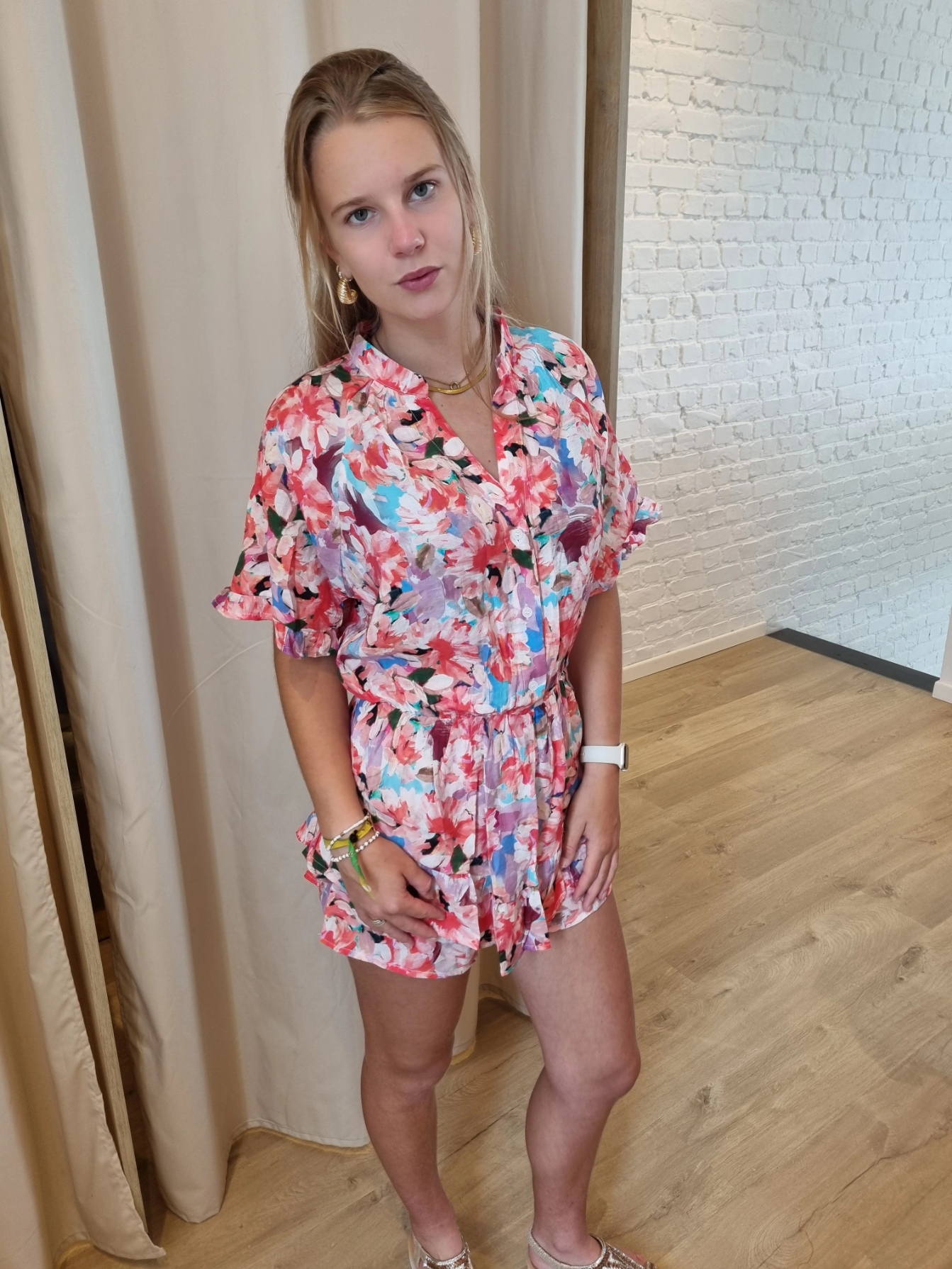 playsuit bloemenprint