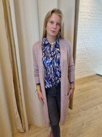 fijne lange cardigan JDY rose melée