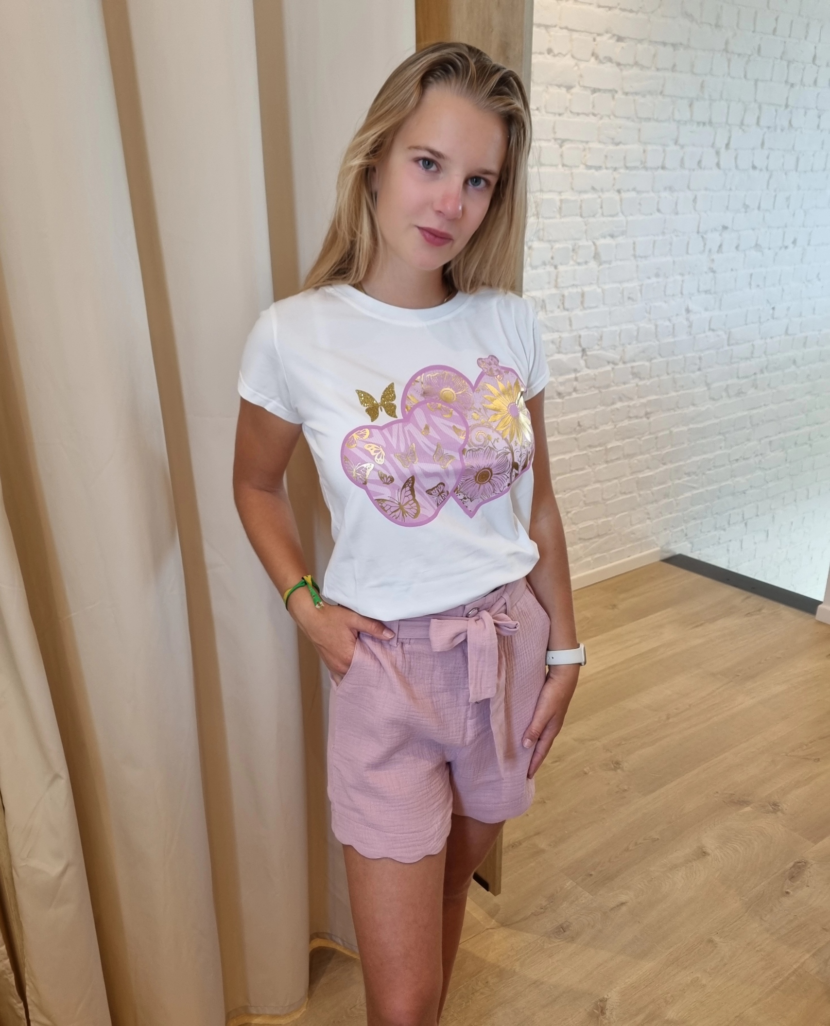 T-shirt minnie mouse roze