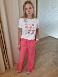 T-shirt perzikjes JDY