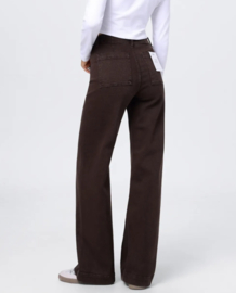 Sister wide jeans met hoge taille  chocolat  ST 6039
