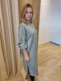 sweaterjurk kaki