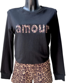 sweater amour zwart