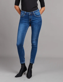Toxik medium hoge taille blue denim jog jeans L21284-1
