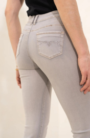 Onado slim jeans lichte push up lichtgrijs