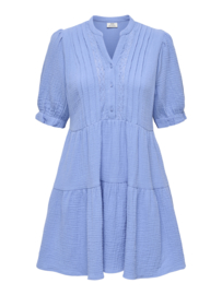 JDYTHEIS LIFE 2/4 LACE DRESS WVN DIA azuurblauw
