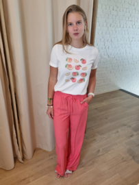T-shirt perzikjes JDY