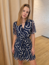 jurk met voile lila/wit JDYJENIFY