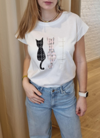 T-shirt katjes roze