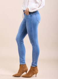 Toxik mediumhoge taille  super push up bright blue L21476-2