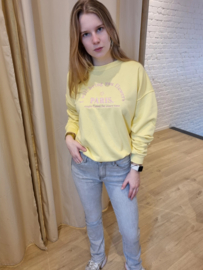 sweater lichtgeel Paris
