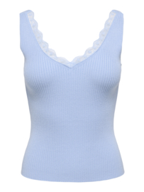 JDYNANNA S/L V-NECK LACE TOP KNT lichtblauw