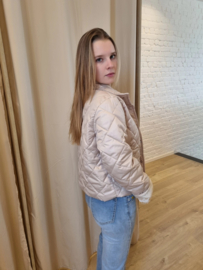 donsjasje lange mouw snoeproze - lichtroze - lichtblauw - beige - wit - munt - geel