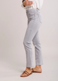 Toxik mediumhoge taille straight push up jeans bleached grey H2726-1
