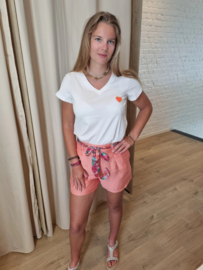 T-shirt hartje oranje