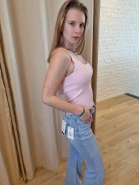 topje met gegolfde randjes lichtroze JDYNANNA
