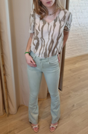 bloesje met subtiele kaki print JDYCAMILLE