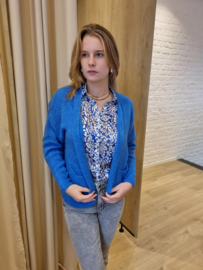 hemdje met blauwe grafische print