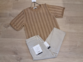 JDYBEAUTY 2/4 O-NECK PULLOVER KNT lurex camel