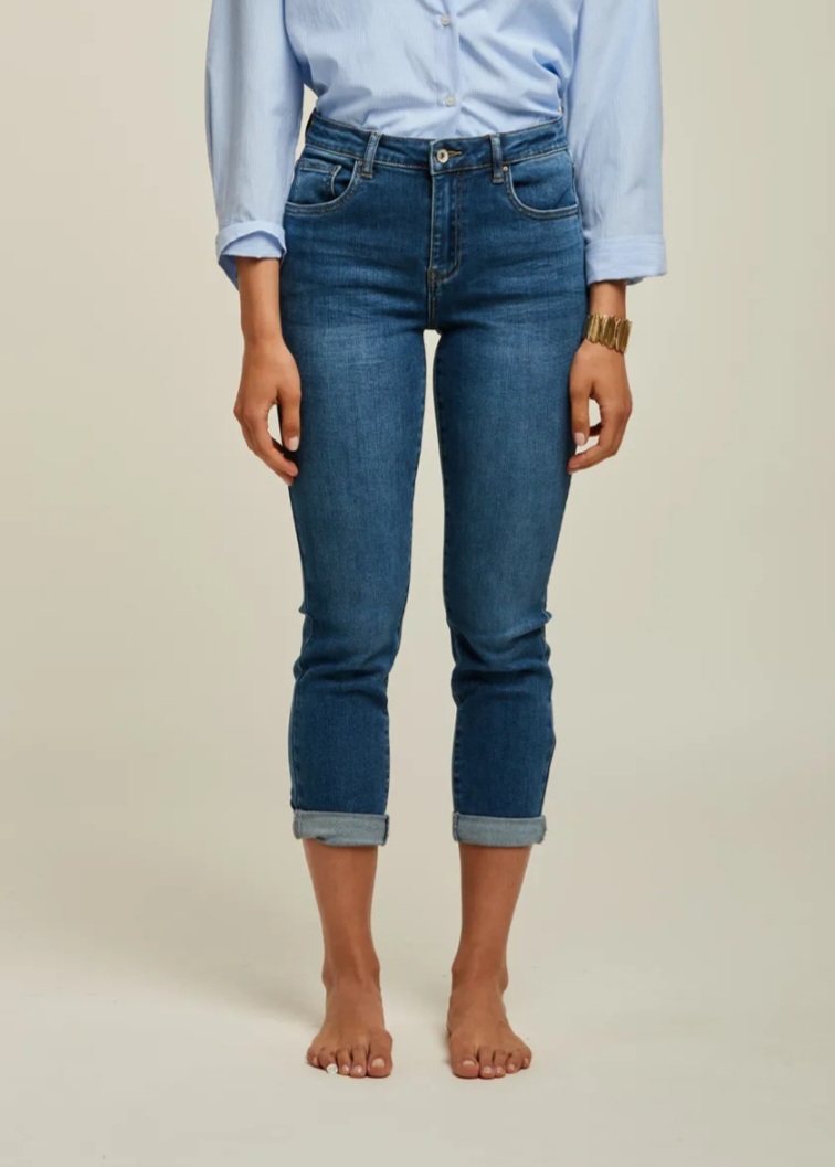 Toxik mom jeans bleached denim blue L20029-34