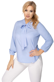 blouse lichtblauw strik sandra