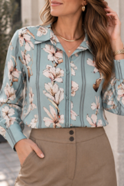 Munt hemdje met bloemenprint