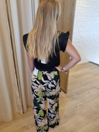 T-shirt met leuke mouwtjes zwart