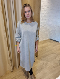 sweaterjurk grijs