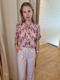 JDYSAY HW LINEN WIDE PANT WVN NOOS roze