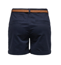 JDYCHICAGO CHINO SHORT met riem donkerblauw