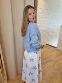 katoenen jurk met blauwe broderie suzzy&milly