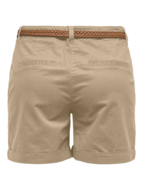 JDYCHICAGO CHINO SHORT met riem taupe