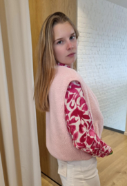 teddy vestje baby roze